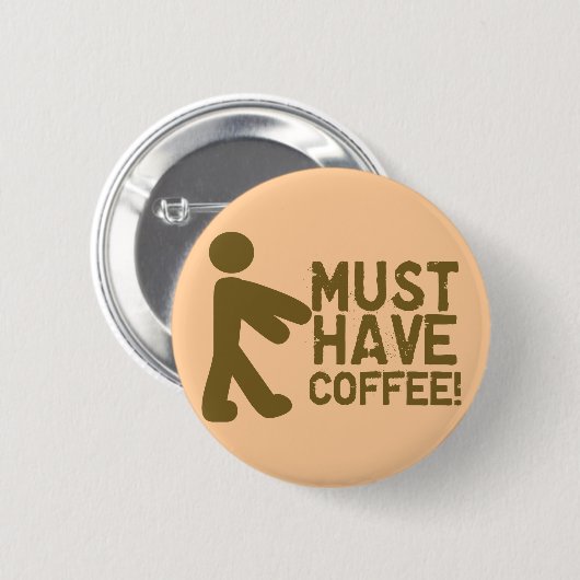Coffee Lover Ronde Button 5,7 Cm (Voorkant /achterkant)