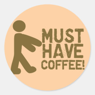 Coffee Lover Ronde Sticker