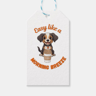 Coffee Lover’s Morning – Schattige Poster voor hon Cadeaulabel