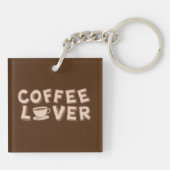 Coffee Lover Sleutelhanger (Achterkant)