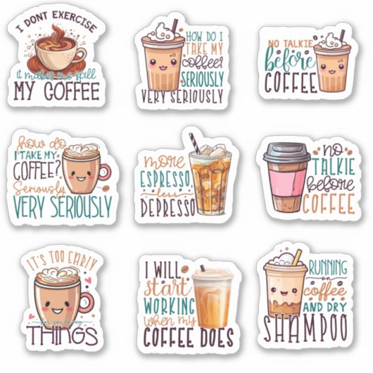 Coffee Lover Sticker (Voorkant)