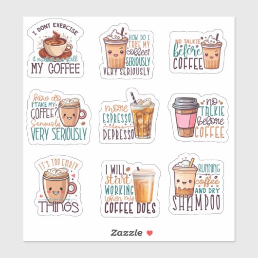 Coffee Lover Sticker (Vel)