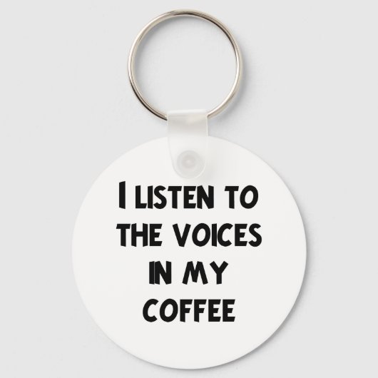 Coffee Lover T-shirts en cadeautjes Sleutelhanger (Voorkant)