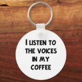 Coffee Lover T-shirts en cadeautjes Sleutelhanger (Voorkant)