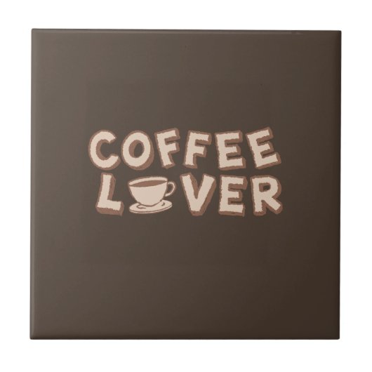 Coffee Lover Tegeltje (Voorkant)