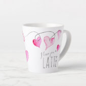 Coffee Lover Valentijnsdag Gift Hearts Mok (Rechterhoek)