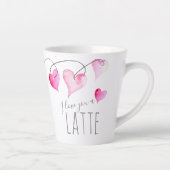 Coffee Lover Valentijnsdag Gift Hearts Mok (Rechts)