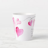 Coffee Lover Valentijnsdag Gift Hearts Mok (Voorkant)