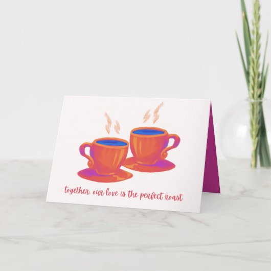 Coffee Lover Valentijnsdag Kaart (Voorkant)