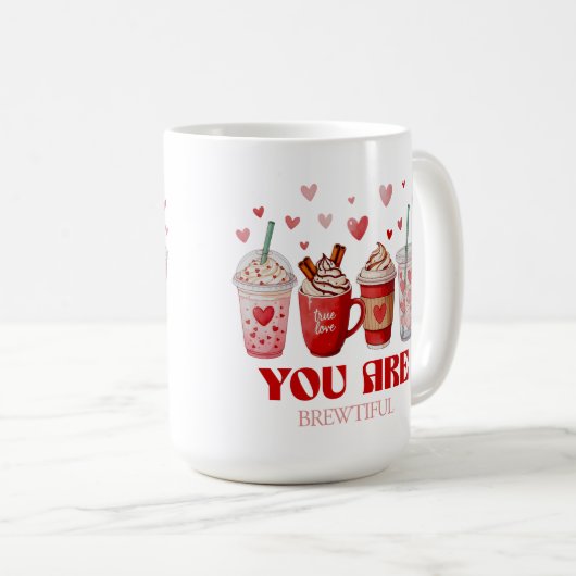 Coffee Lover Valentines Day Koffiemok (Voorkant rechts)