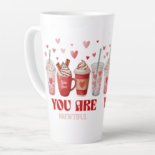 Coffee Lover Valentines Day Latte Mok (Linkerhoek)