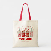 Coffee Lover Valentines Day Tote Bag (Achterkant)