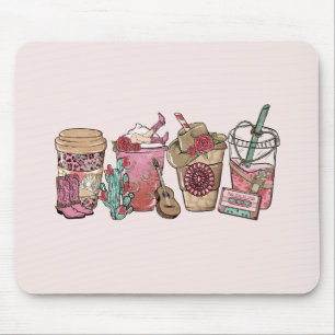 Coffee Lover Western Cowboy Thema Muismat