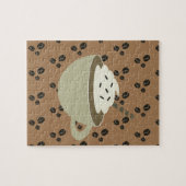 Coffee Lovers Cappuccino Coffee Bean Cup Legpuzzel (Horizontaal)