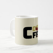 "Coffee Lover's Club" T-shirt Koffiemok (Voorkant links)