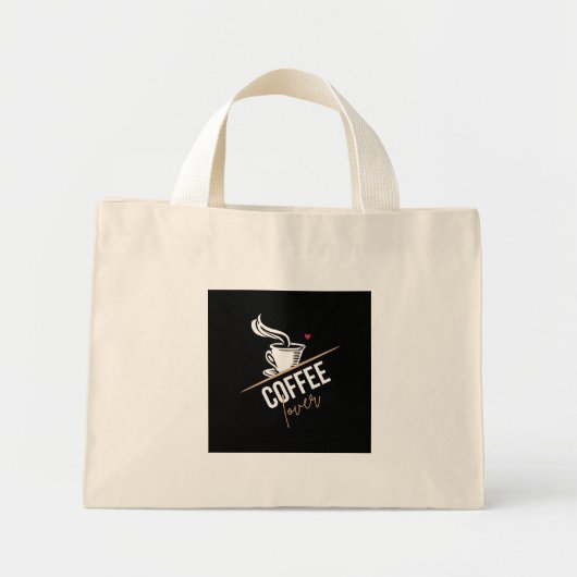 Coffee Lovers Coffee-Mok Mini Tote Bag (Voorkant)