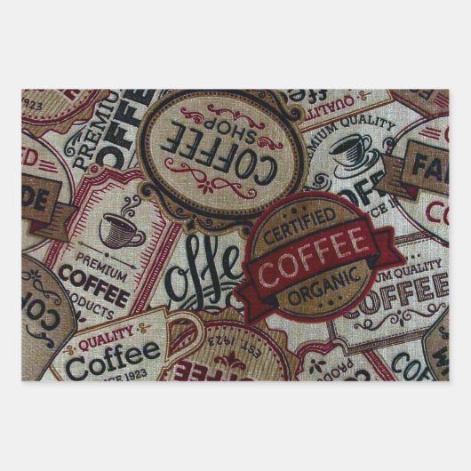 Coffee Lovers Collectie Inpakpapier Vel (Voorkant)