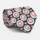 Coffee Lovers Custom Necktie Stropdas (Opgerold)