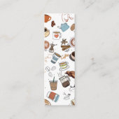 Coffee Lover's Delight Bladwijzer Belkaart Contactkaartje (Voorkant)