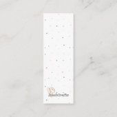 Coffee Lover's Delight Bladwijzer Belkaart Contactkaartje (Achterkant)