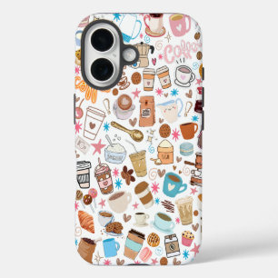 Coffee Lover's Doodle iPhone / iPad hoesje
