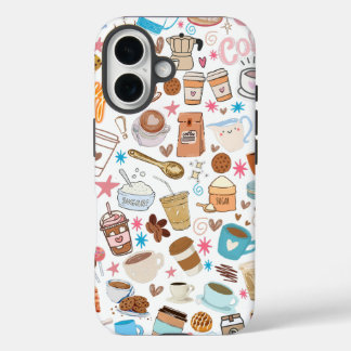 Coffee Lover's Doodle iPhone / iPad hoesje