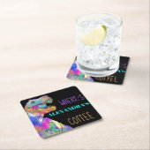 Coffee lovers Funny Dinosaur citaat Kartonnen Onderzetters (Insitu)