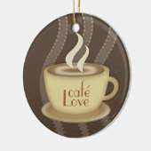 Coffee Lovers Keramisch Ornament (Links)