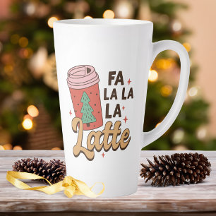 Coffee Lover's Kerstmis Fa La La La La Holiday Latte Mok