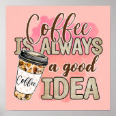 Coffee Lovers Mantra Poster (Voorkant)