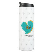 Coffee LoverS muackS-bewerkbare tekst Thermosbeker (Geroteerd rechts)