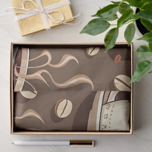 Coffee Lovers' Paradise: Gezellig Brouwen & Bonen Tissuepapier (Geschenk)