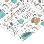 Coffee Lovers Patroon Lange Tafelloper (Hoek)