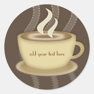 Coffee Lovers Ronde Sticker