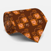 Coffee Lovers stropdas (Opgerold)