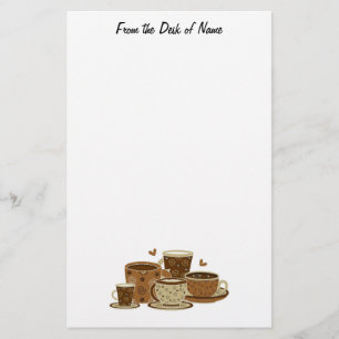 Coffee Lovers Teddy Briefpapier