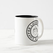 Coffee Lovers Tweekleurige Koffiemok (Voorkant rechts)