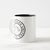 Coffee Lovers Tweekleurige Koffiemok (Voorkant links)