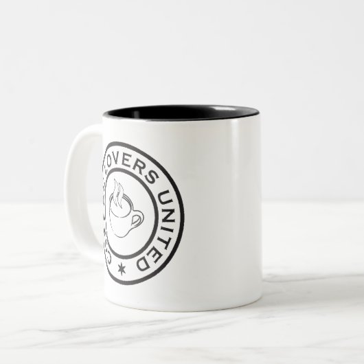 Coffee Lovers Tweekleurige Koffiemok (Voorkant links)