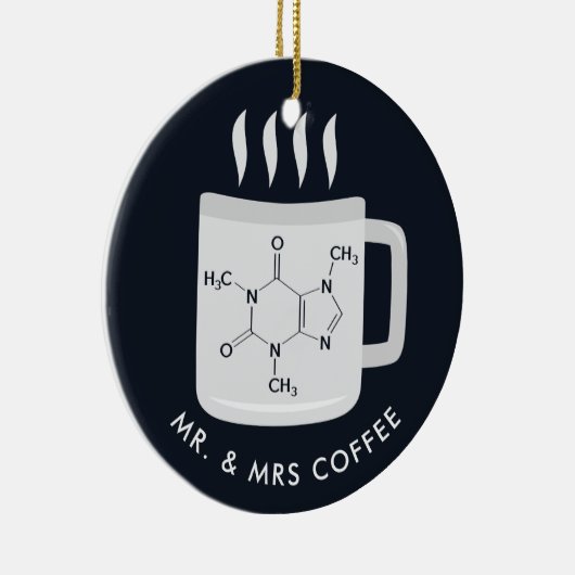 Coffee Lovers van Custom Chemistry Lab Technicians Keramisch Ornament (Rechts)