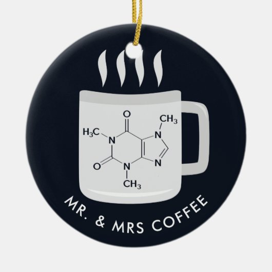 Coffee Lovers van Custom Chemistry Lab Technicians Keramisch Ornament (Voorkant)