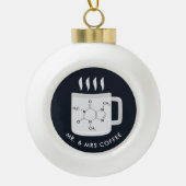 Coffee Lovers van Custom Chemistry Lab Technicians Keramische Bal Ornament (Voorkant)