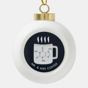 Coffee Lovers van Custom Chemistry Lab Technicians Keramische Bal Ornament