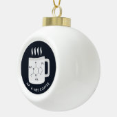 Coffee Lovers van Custom Chemistry Lab Technicians Keramische Bal Ornament (Rechts)