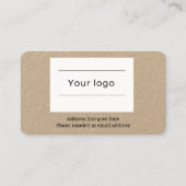 Coffee Loyalty Card, aardse bruin (Achterkant)