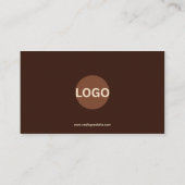 Coffee Loyalty Card Bruin Minimalistisch Design (Achterkant)