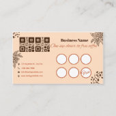 Coffee Loyalty Card | Eén Slok Dichter bij Gratis (Voorkant)