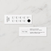 Coffee Loyalty Kaart, schoon en eenvoudig, budget (Voorkant / Achterkant)