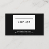 Coffee Loyalty Kaart, Schoon en eenvoudig zwart (Achterkant)