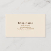 Coffee Loyalty Kaart Visitekaartje (Achterkant)